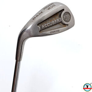 Vintage Left-Handed Ram Accubar Pitching Wedge Regular-Flex Steel Shaft 35.5"